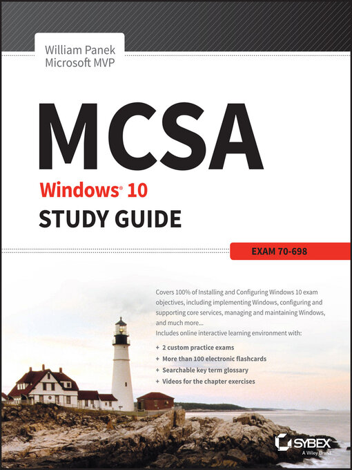 Title details for MCSA Windows 10 Study Guide by William Panek - Available